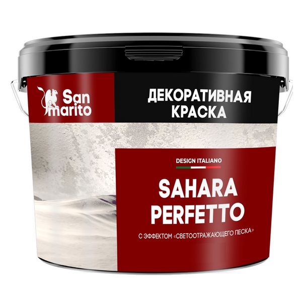 Краска San Marito Sahara Perfetto Argento Z216CK03 декоративная с эффектом светоотражающего песка (3 кг)