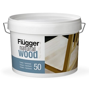 Лак FLUGGER Natural Wood 50 Lacquer semi-gloss 94844 для мебели полуглянцевый (3л)