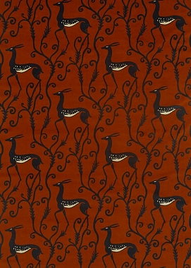 Ткань Zoffany Icons Deco Deer Velvet 322672  (ш. 131.5)