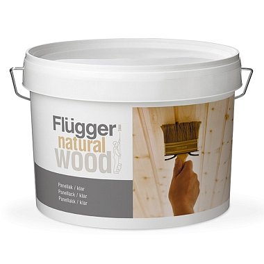 Лак FLUGGER Natural Wood Panel Lacquer transparent 94756 для панелей (10л)