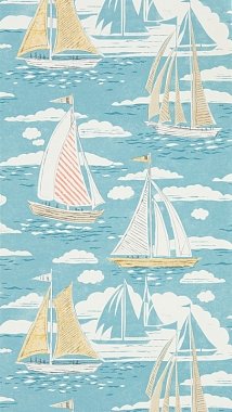 Обои Sanderson Port Isaac Sailor - Pacific 216571 (0.52*10.05)