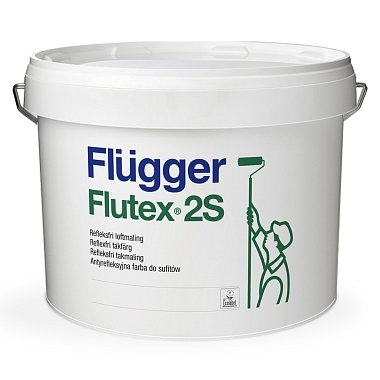 Краска FLUGGER Flutex 2S Black для потолков 77041 латексная (10л)