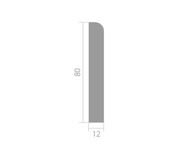 Плинтус UltraWood Base 8012 p (80*12*2000)