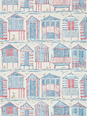 Обои Sanderson Port Isaac Beach Huts - Nautical 216559  (0.686*10.05)