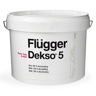 Краска FLUGGER Dekso 5 77130 матовая, база 1 (0,7л) цвет White